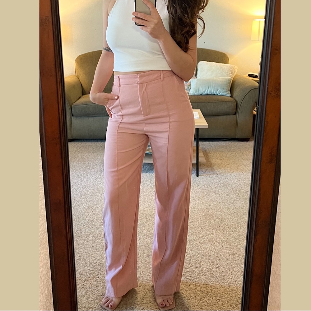 ❌SOLD❌ Princess Polly Pink High Waisted Pants 💕